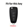 Gold Edge Auto Car Shell Fob Folding Key Case Cover Holder For Ford C-Max S-Max Focus 2 3 MK3 ST RS Ecosport Kuga Escape Fiesta Mondeo