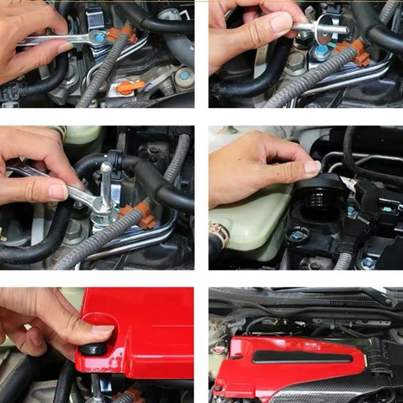 Cubierta delantera del motor del coche Capó Cubierta antipolvo Accesorios Aptos para Honda Civic 2016-2021(Solo para el modelo de 1,5 L)