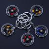 Metal Brake Wheel Hub Turning Integrated Gun Black Key Pendant Holiday Gift Mercedes-Benz Wheel Hub Caliper Keychain