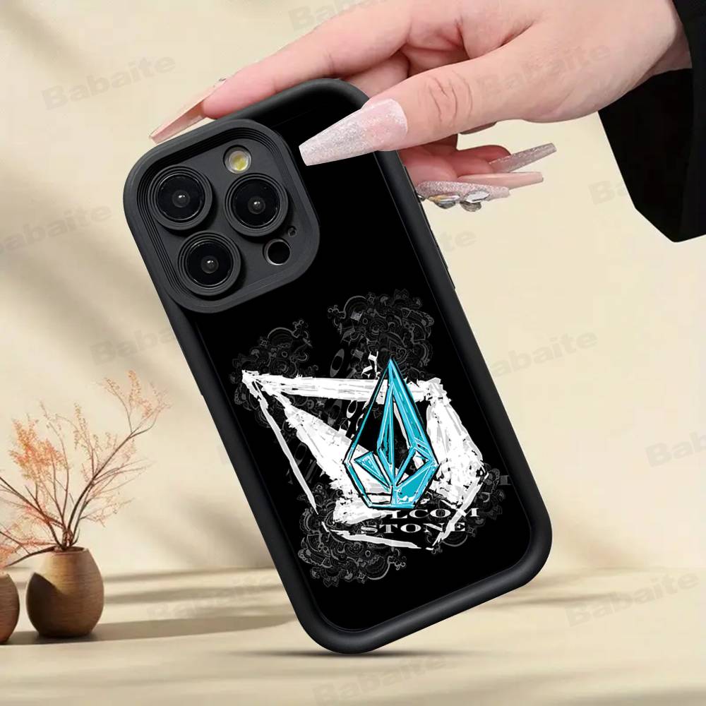 V-Volcom LOGO Fashion Phone Case For IPhone 17 16 15 14 13 12 11 Pro Max Anti Drop Soft Cover