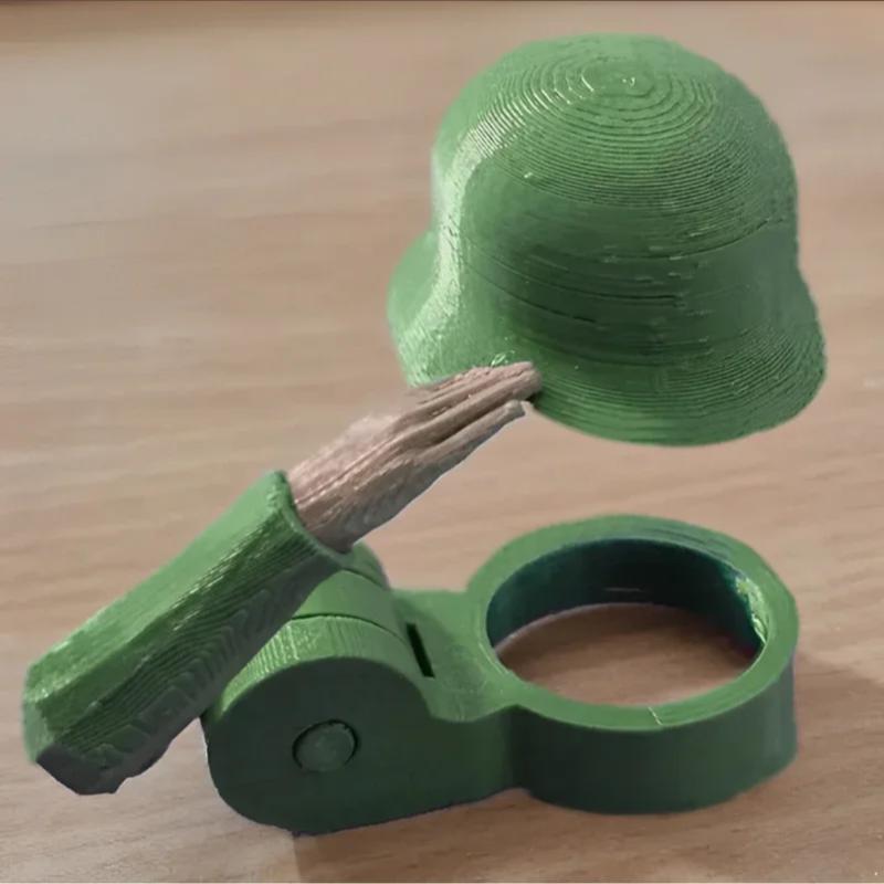 Rolig Soldat Salut Ölflaska Hjälm,Ölflaskkork med Kreativ Design,Återanvändbar Dammtät Hjälmformad Flaskkork Propp