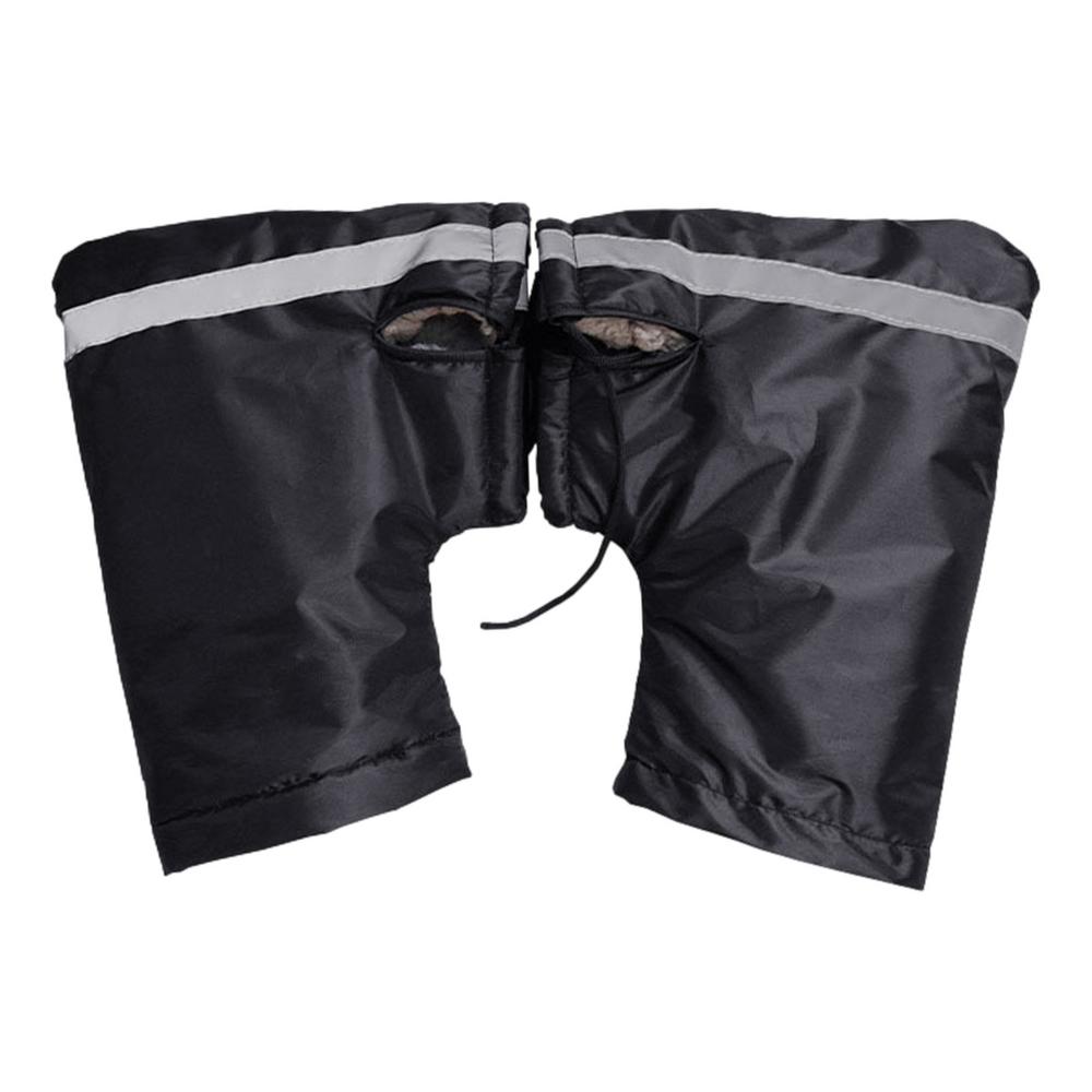 

Перчатки для руля мотоцикла Водонепроницаемые ветрозащитные перчатки для езды Зимние муфты для руля мотоцикла Светоотражающие перчатки для мотоцикла чёрный