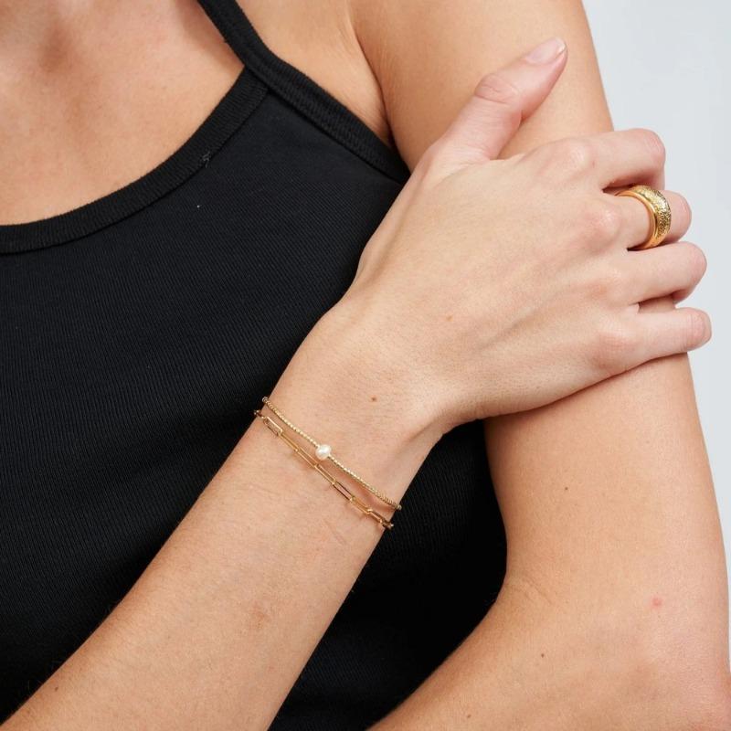 1PC Miyuki Bracelets for Women Gift Luxury Natural Pearl Bracelet Gold Color Beads Simple Thin Pulseras Femme Fashion Jewelry