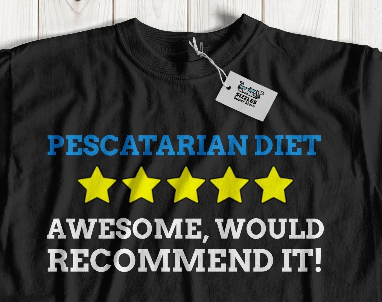 

Unisex Funny Pescatarian T-Shirt And Fish Diet Gifts 4XL
