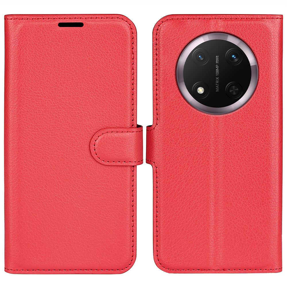 For Honor Magic7 Lite 5G/X9c 5G/X60 Pro 5G Case Litchi Texture Shockproof Leather Wallet Phone Cover