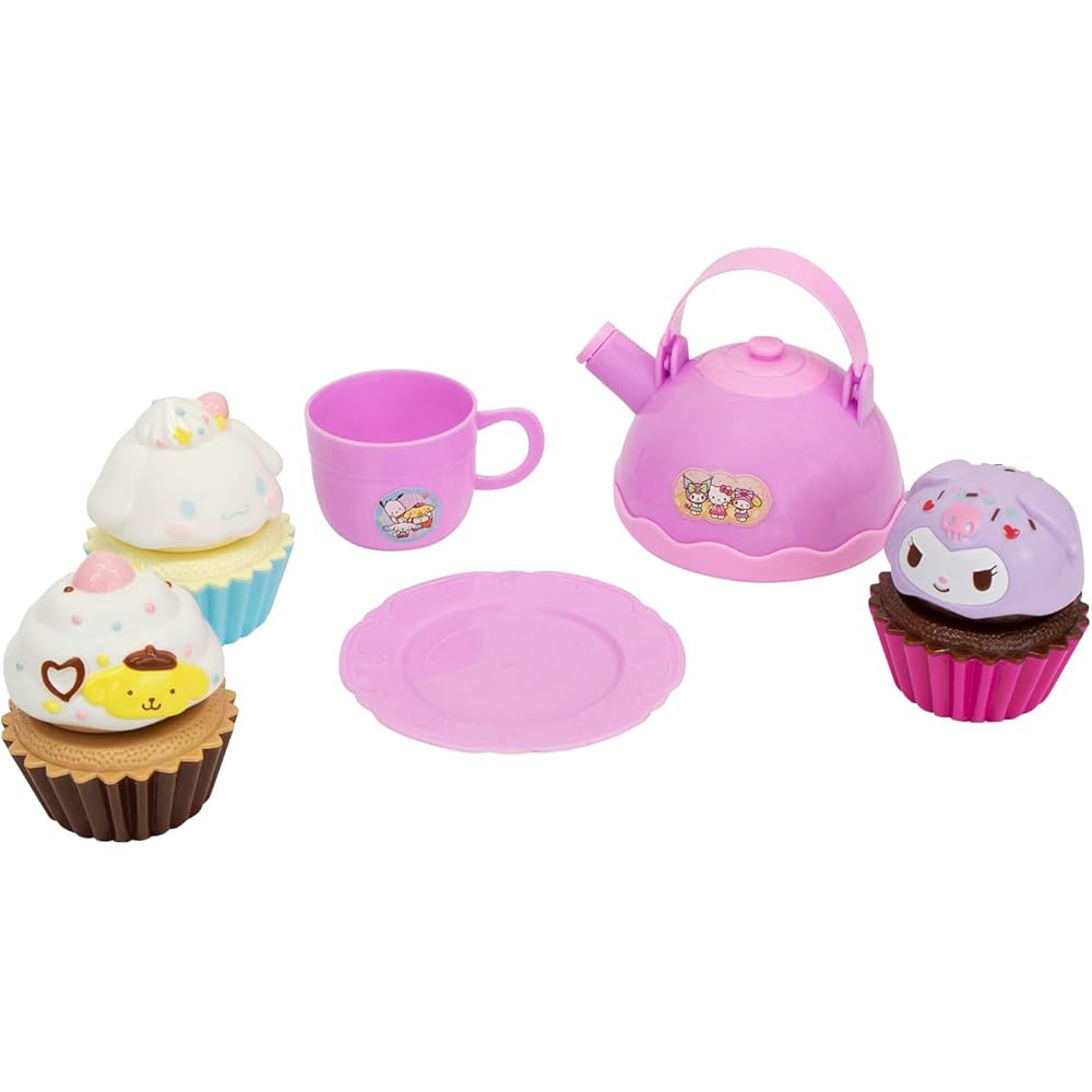 

Maruka Sanrio Characters Cupcake Set Toy for Pretend Play Ages 3 and Up