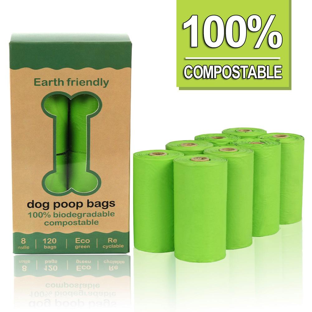 2025 Eco-Friendly 100% Compostable Modern Dog Poop Bag with Original Fragrance Dispenser 9x13 Inches for Dogs & Cats