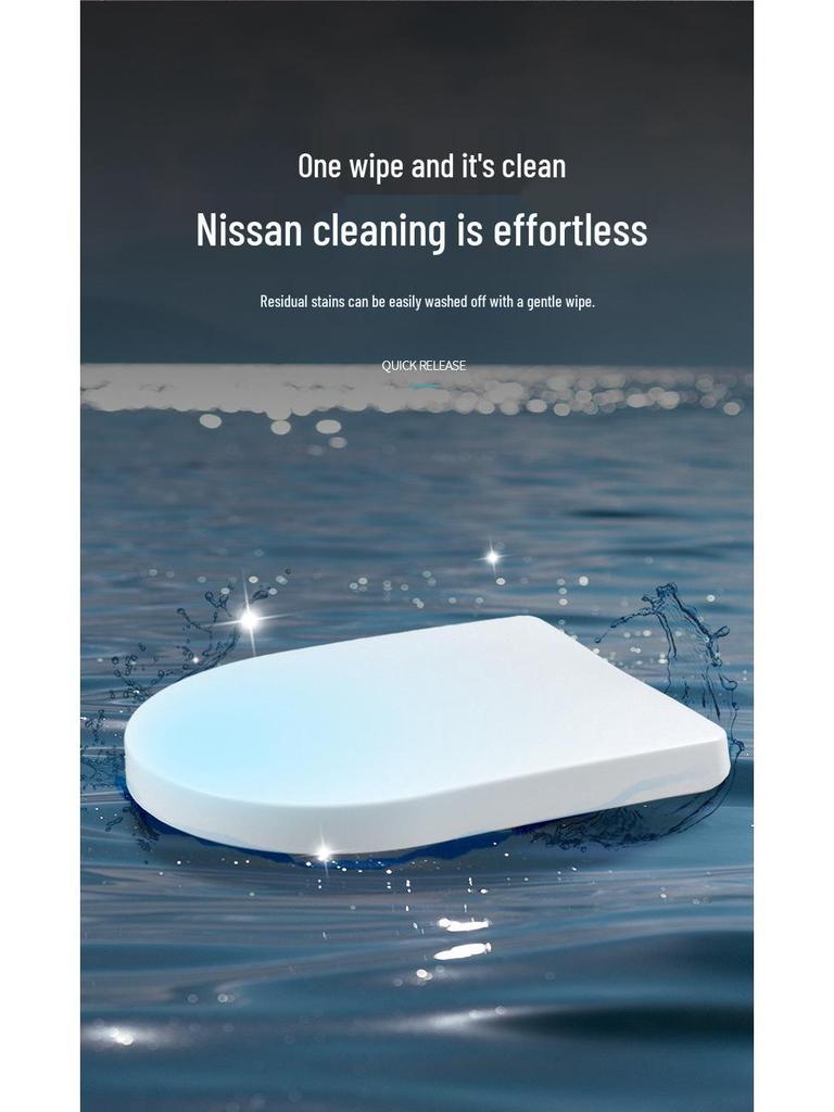 Pokrowiec na deskę sedesową w kształcie litery U, w kształcie litery V, szybkozdejmowany, wolnoopadający, pogrubiony