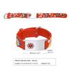 Stainless Steel All-gloss Medical Alert ID Bracelet Adjustable  , Silicone Personalized Jewelry Birthday Gift