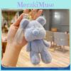 Delightful Colored Candy Plush Bear Keychain Cute Cartoon Pendant For Stylish Girls
