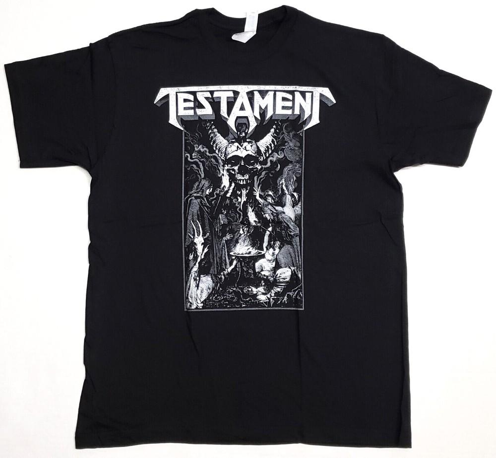 TESTAMENT T-shirt Thrash Heavy Metal Band Tee Adult Men s Black New Unisex T-Shirt L