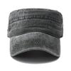 Couleur Militaire Simple Uni Réglable Chapeau Haut Plat Pêche Coton Lavé Vintage Genre Neutre Femmes Hommes Pour Chapeaux Casquette Militaire Extérieur Soleil