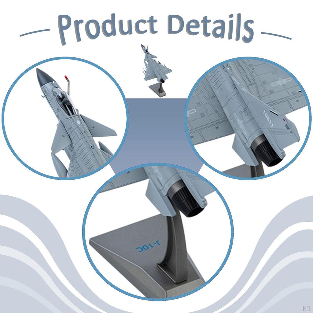 1/72 Fighter Jet Diecast Aircraft Ornament Gift Kids Adults Plane Model