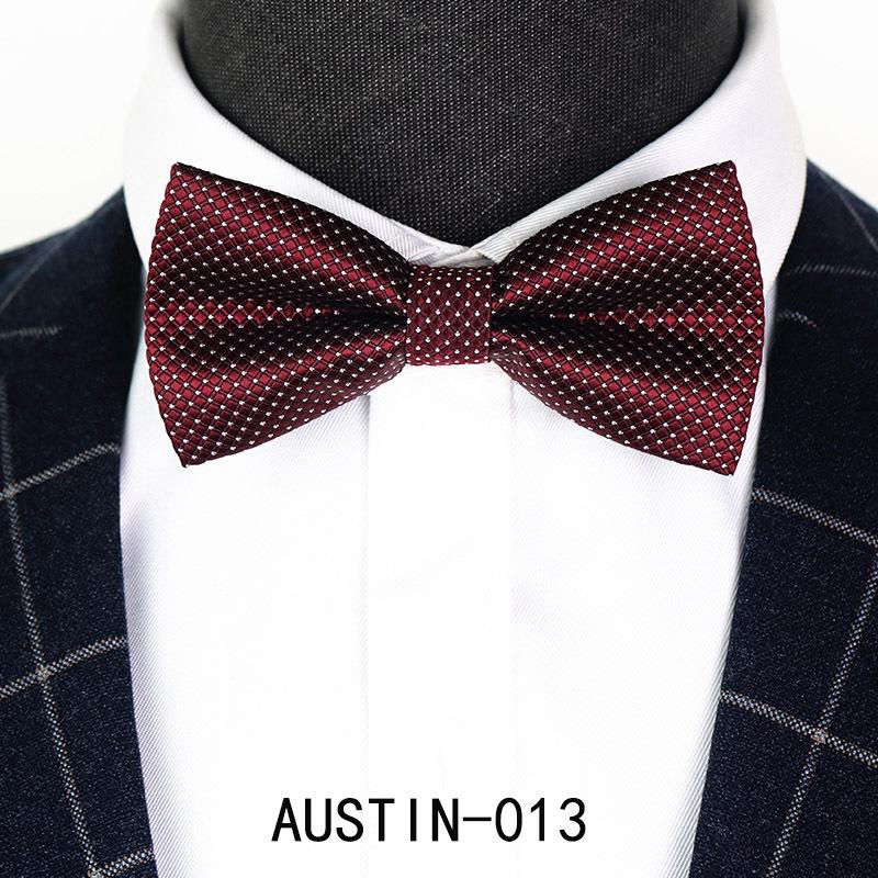 Men's Jacquard Bow Tie & Boutonniere Set for Weddings