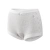 Plussize Women's Solid Color Anti   Tarnished No Mark Breathable Non  Hem Mid  Waisted Flat Angle Briefs