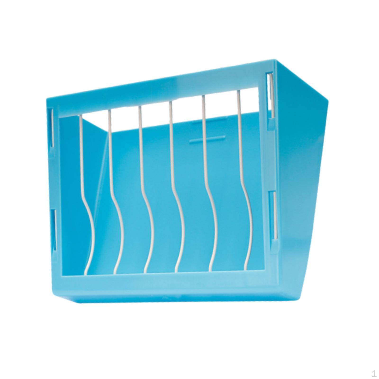 

Bunny Hay Feeder Hat Feeding Crib Easy to Install Small Animal Feed Dispensers Rack синий