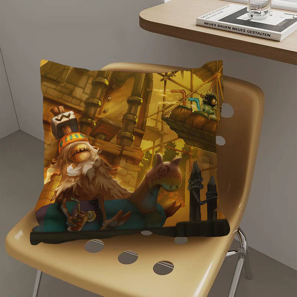 Game W-Wakfu Cool Pillow Cover Sofa Cushion Cover Home Room Decoration Children Gift