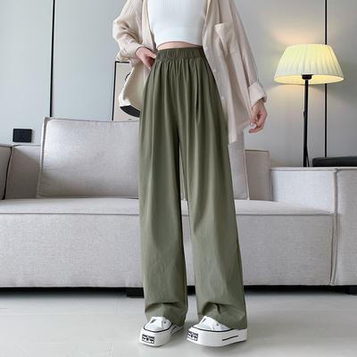 Lazy Yamamoto Pants Loose Draping Japanese Casual Straight-leg New Summer Thin Ice Silk Wide-leg Pants for Women