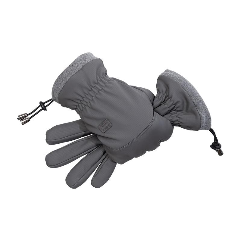 Men s Winter Fleece-Lined Touchscreen Motorcycle Gloves Adult
