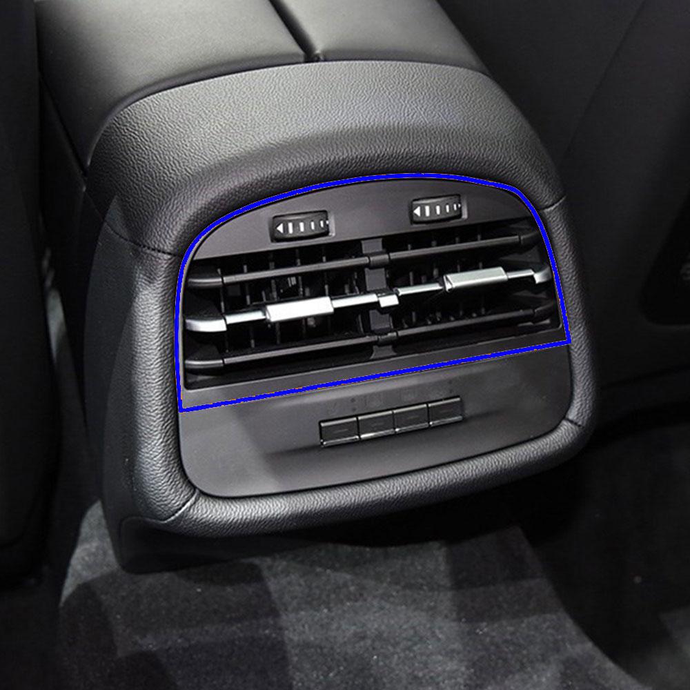 Bil Baksäte Mittkonsol Luftkonditionering AC Ventilgaller Utloppsskydd Panel För Maserati Ghibli 2014 2015 2016 2017