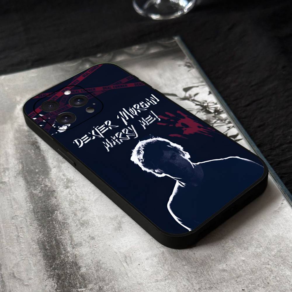 

Dexter Tv Show Phone Case Black Silicone Soft Shell For IPhone 17 16 15 14 13 12 11 Air Pro Max Plus Hot Sale iphone 17 Pro Max