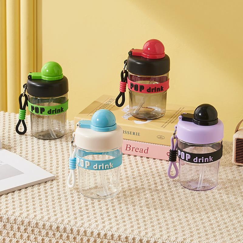 Coffee Cup, Double-drinking Cup, Cute Letter Children's Water Cup, Plastic Cup