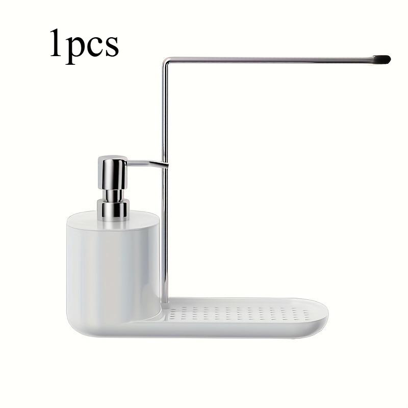 1pcs Kitchen Storage Rack Stainless Steel Rag Rack Dish Soap Dish Soap Dish Bathroom Storage