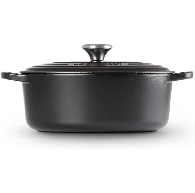 Cast Iron Roaster Le Creuset Signature Oval 31 Cm Matte Black (21178310000430)