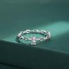 Elegant 925 Sterling Silver Chain Ring - Women's Fashion Jewelry Birthday Gift