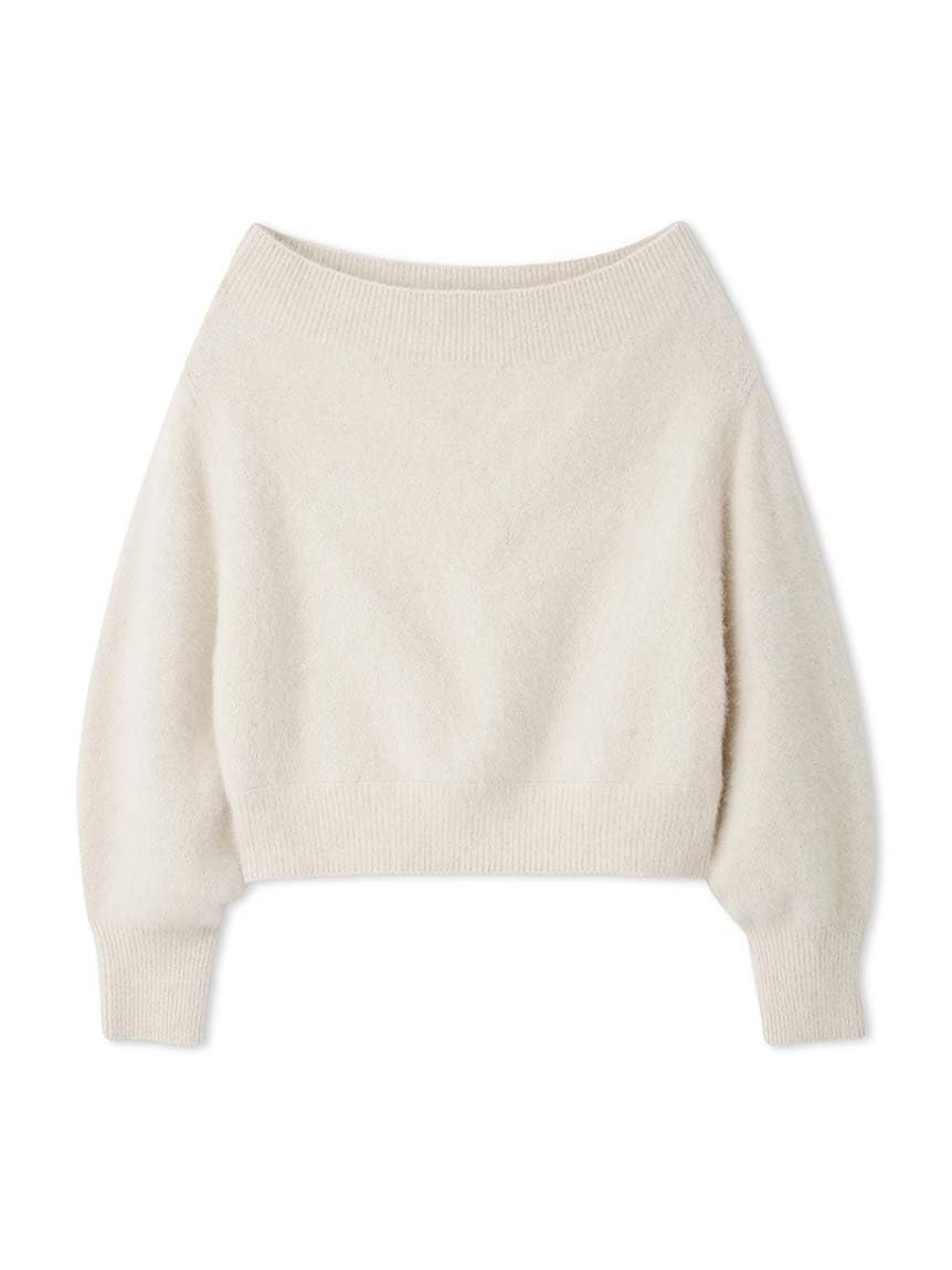 

Snidel Fox Alpaca Pullover SWNT244040 IVR Women s Off-the-Shoulder