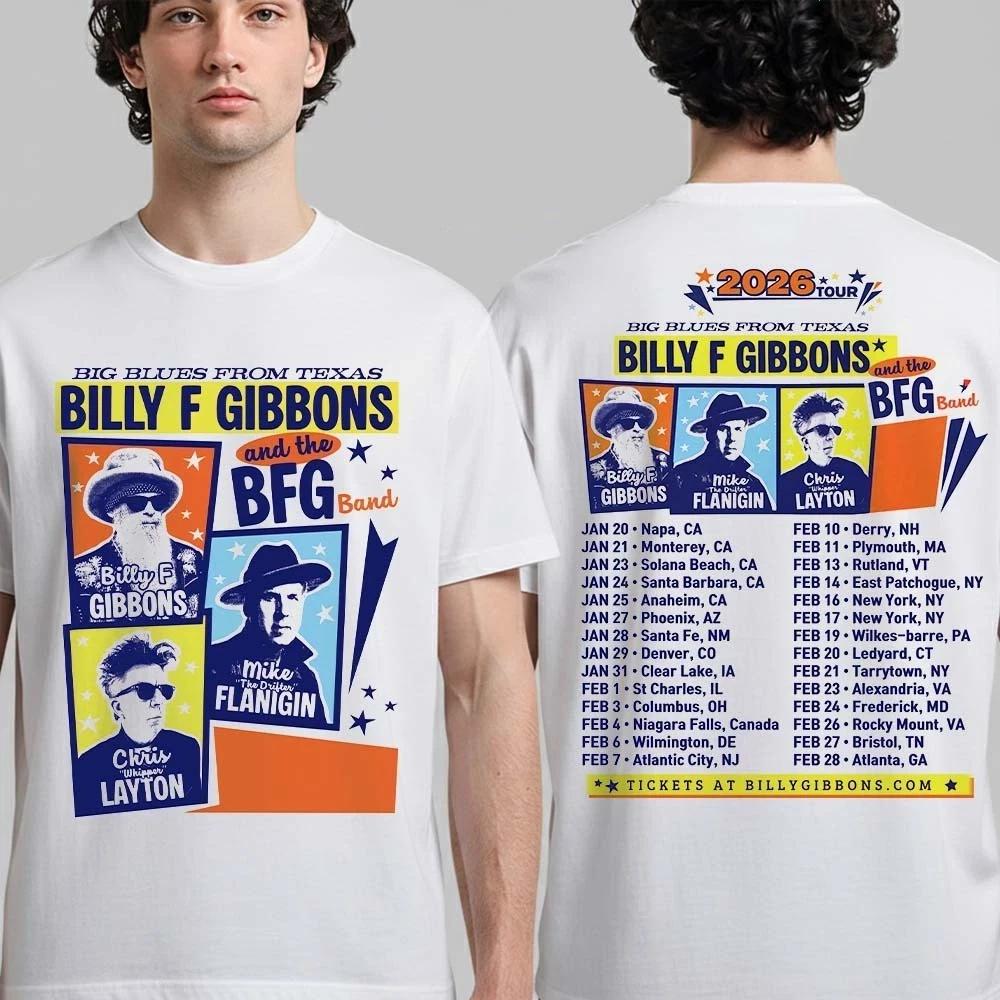 

Billy F. Gibbons & The BFG Band 2026 Tour Shirt M