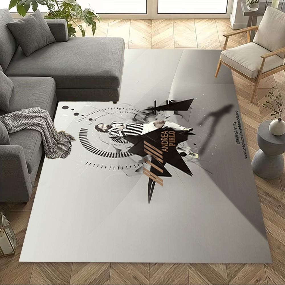 Football Player Celebration Moment Floor Mat Suitable for Balcony Playrooms Bedrooms Entryway Antislip Carpet Anime Office Decor