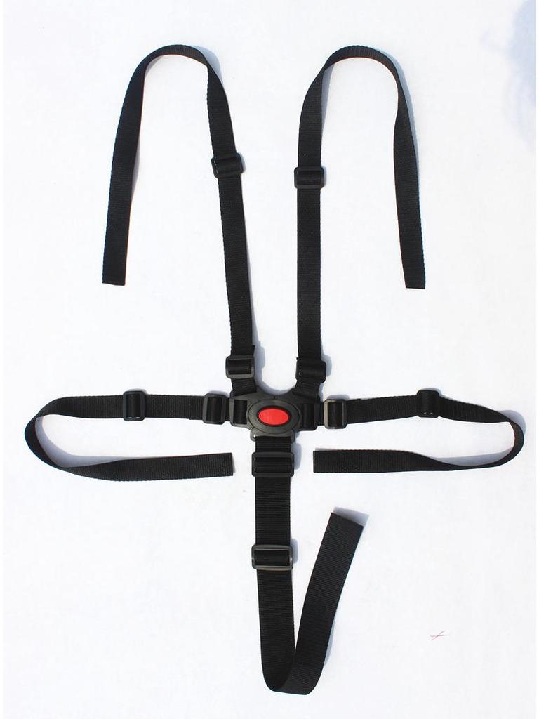 Child High Chair & Stroller Safety Strap: 5-Point Harness & 3-Point Restraint System