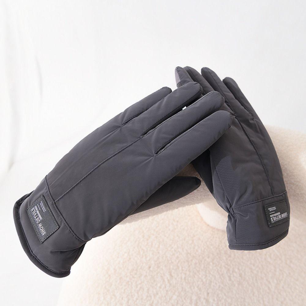 Keep Warm Snowboard Gloves Windproof Cycling Mittens Simple Full Finger Mittens  Ski