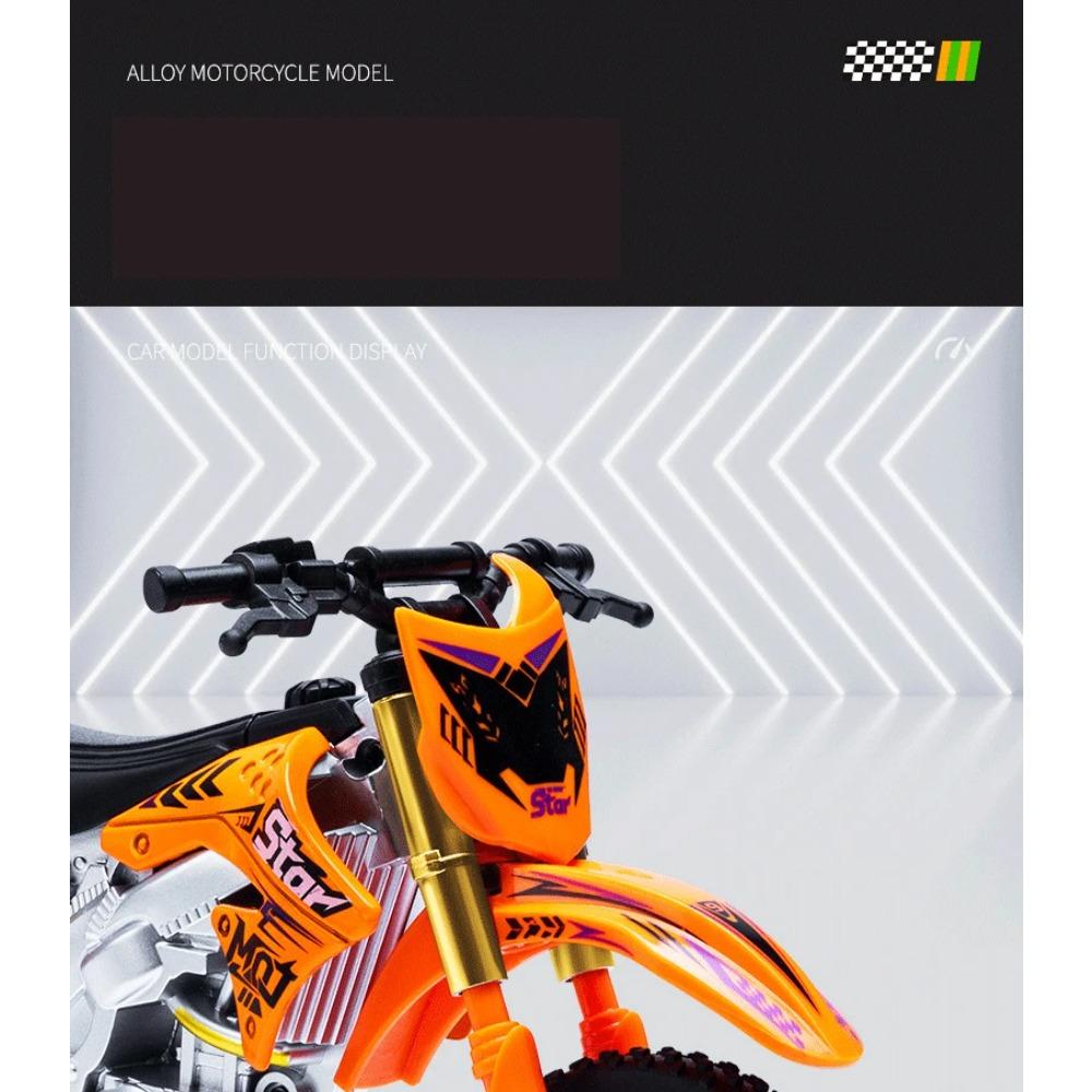 1/10 Kawasaki KX450 Alloy Sports Motorcycle Model Diecast Metal Street Crosscountry Racing Motorcycle Model High Simulation Kids Toy Gift