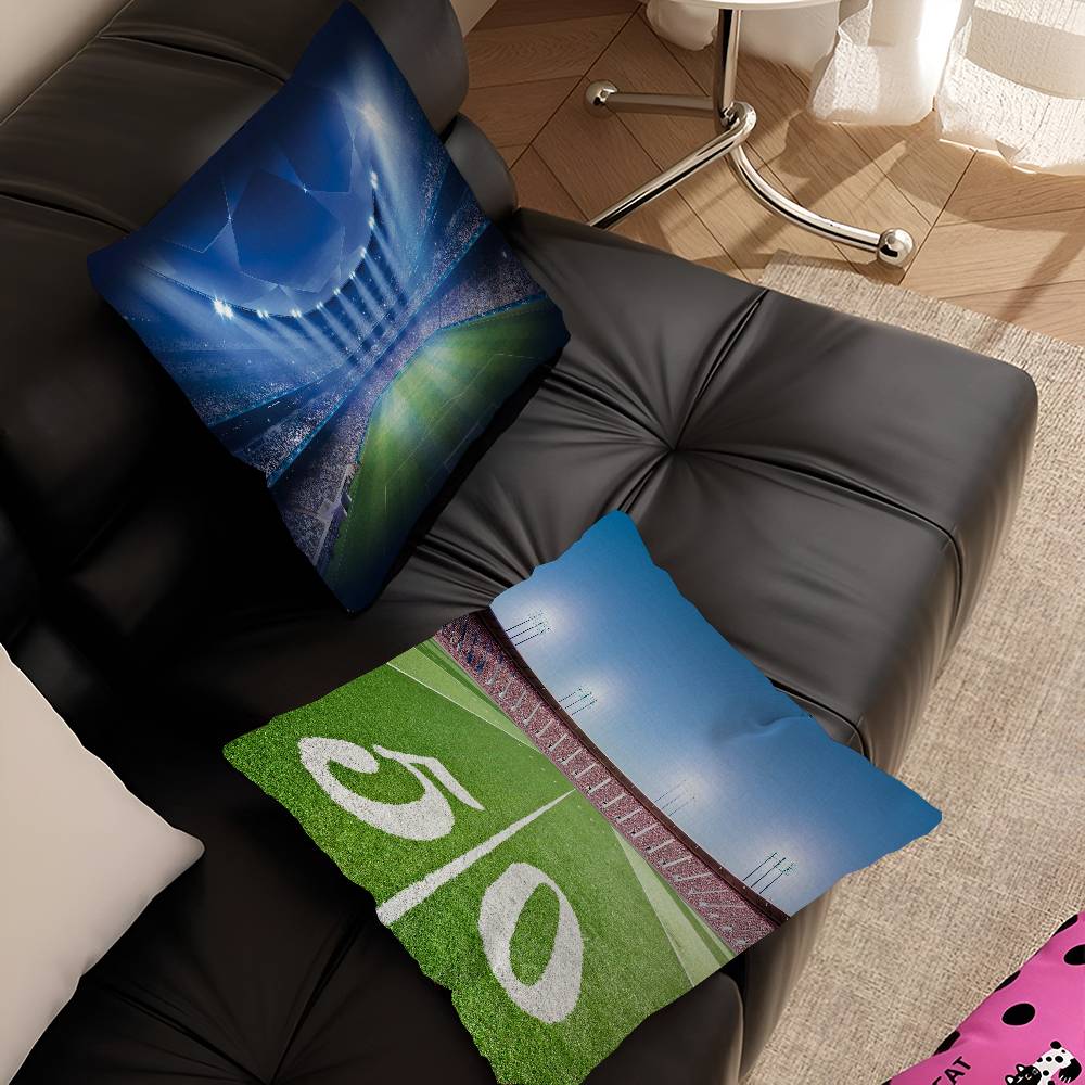 Outdoor Football Field Pillow Cover Sofa Cushion Cover Home Room Decoration Children Gift