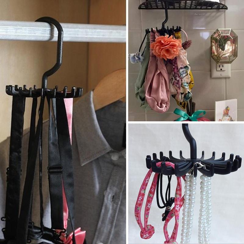 Drehbarer Krawattenhalter Schalaufhänger Halter 360 Grad Drehbarer Gürtel Schalaufhänger Haken für Schrankaufbewahrung Krawatten Gürtel Halter Haken