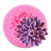 3D Lotus Krysantemum Blomster Bryllupskake Dekorasjonsverktøy DIY Baking Fondant Silikonform Stearinlys Såpeformer