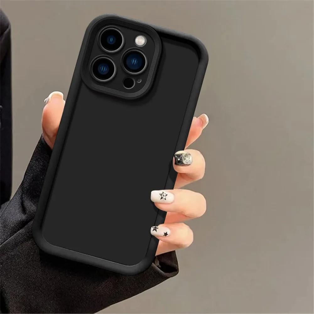 Candy Color Soft Shockproof Skin Feel Silicone Phone Case For Apple iPhone 16 15 14 13 12 11 Pro Max 7 8 Plus 16e Funda Cover