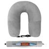 Travel Neck Pillow with Fillable Clothing U-Shaped Pillowcase Extra Storage Bag Velvet Neck Pillow Cover for Airplane Travel Take A Nap