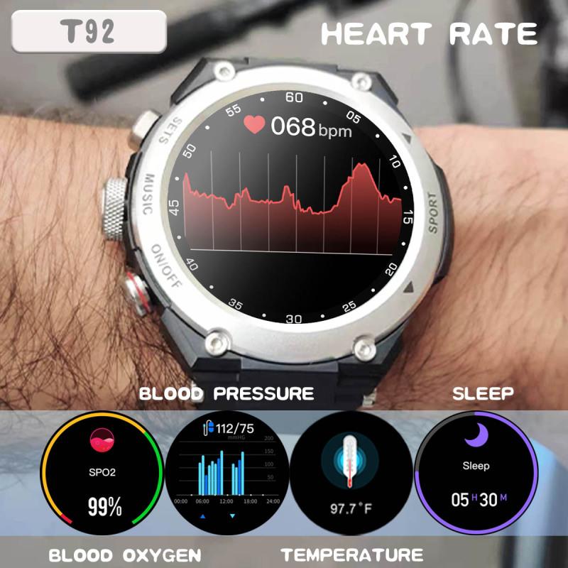 Smart Watch Wireless Earphone 2 In 1 HIFI Stereo Headphone Bluetooth Call Heart Rate Monitoring Smartwatch for Xiaomi Phone
