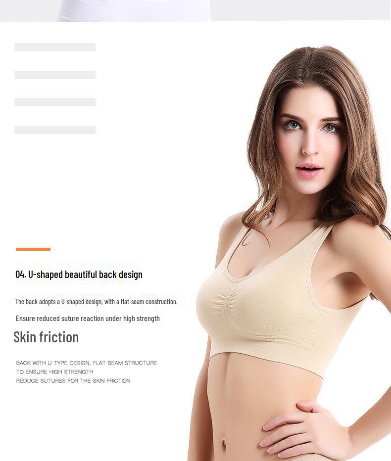 12-Color Seamless Shockproof Yoga Sports Bra