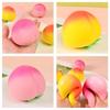 7cm Peach Stress Relief Toy Soft TPR Material Built-in Air Bubble for Crisp Sound Anti-Anxiety Squeeze Fidget Toy for Work Study