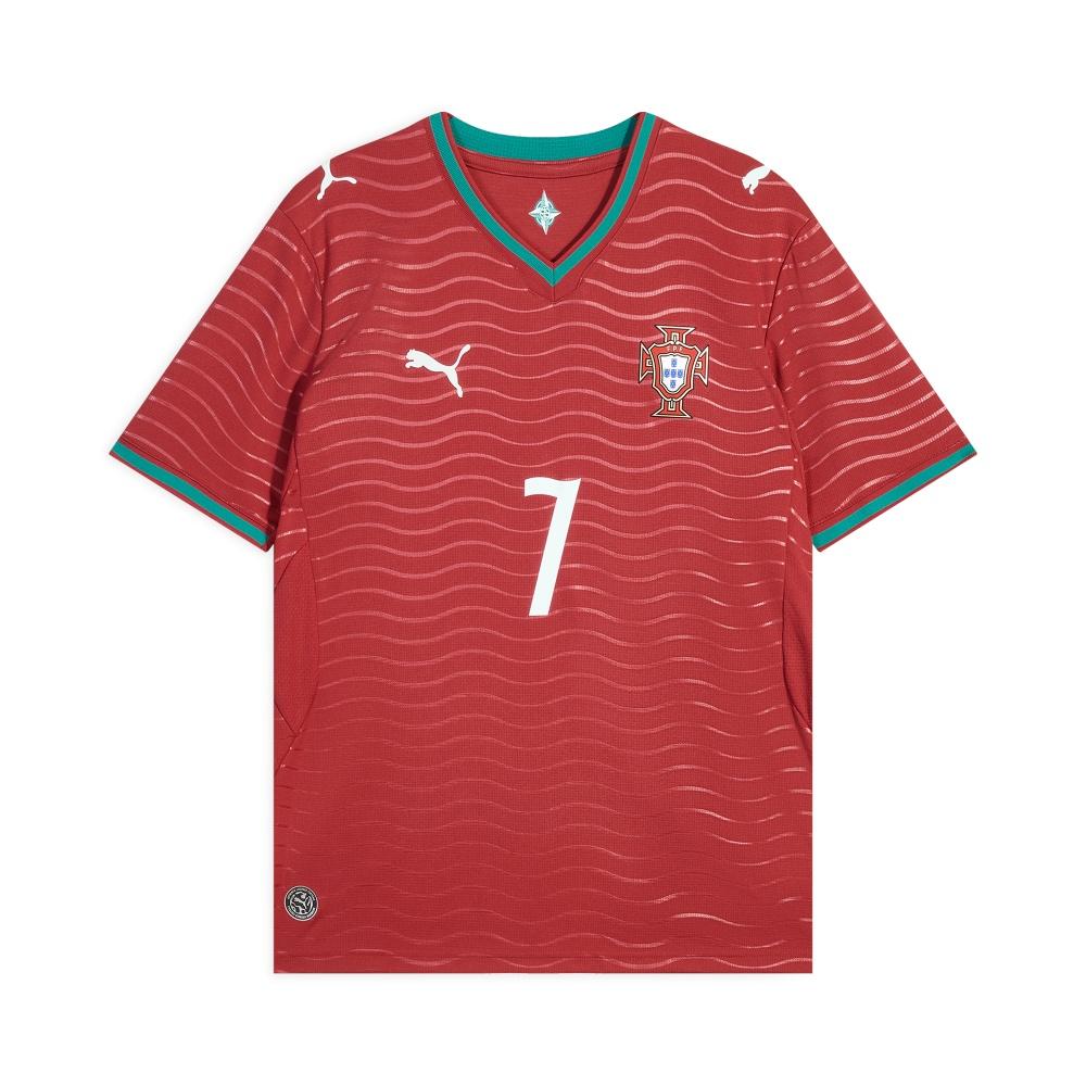 PUMA Cristiano Ronaldo Portugal 2026 Home Player Jersey  Club Red Green Lagoon  Men s 788141-77 XL