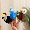 Birds Marine Animals Finger Puppet Plush Toys Owl Flamingo Soft Plush Stuffed Doll Kids Finger Games Props Under The Sea Fish