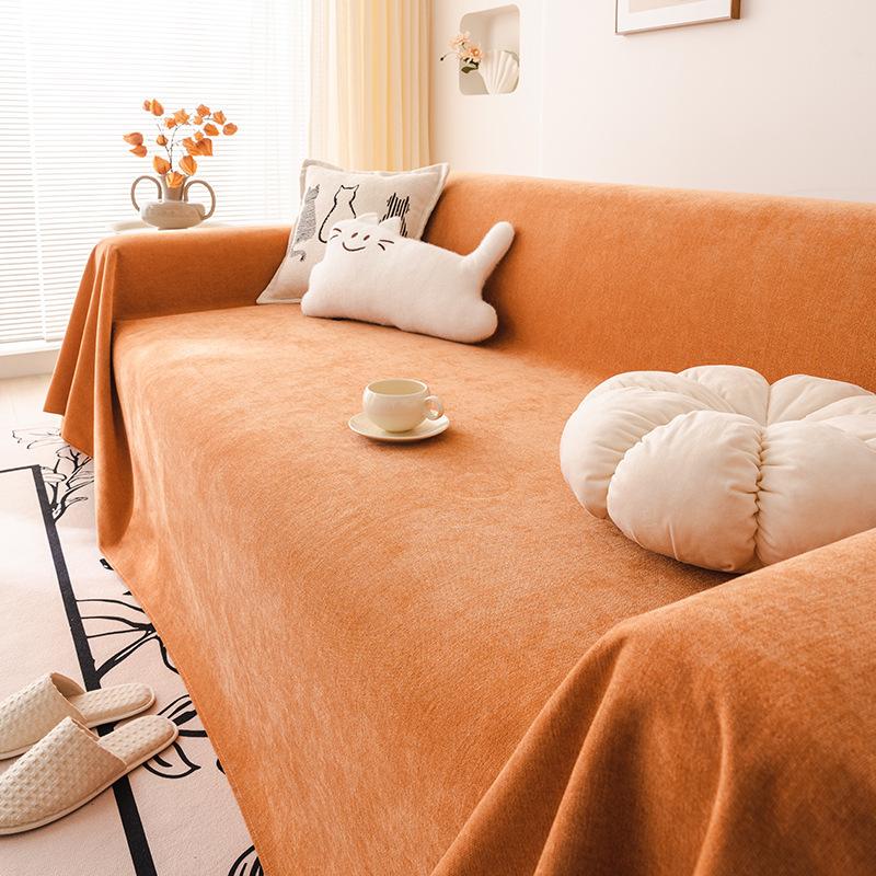 

Полотенце для дивана из синели, универсальный универсальный чехол для дивана Four Seasons, пылезащитный чехол для гостиной, цельный диван, большой тканевый чехол 180*130cm