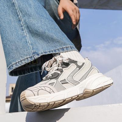 Mesh Casual Sneakers Male Fashion Thick Sole Clunky Sneaker Outdoor Sports Running Men Shoes Breathable Trainers Platform Shoe