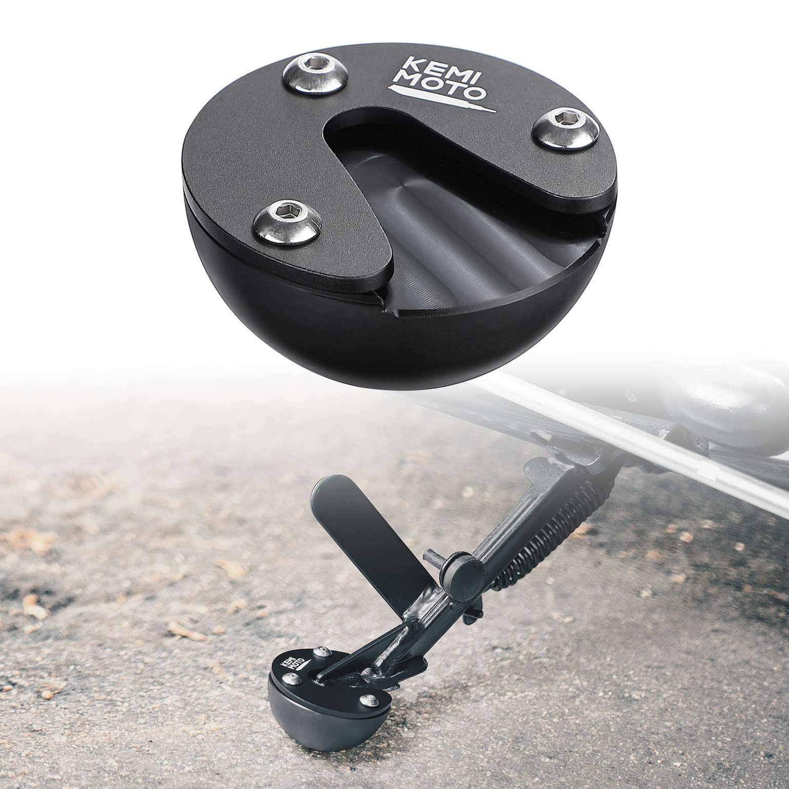 

KEMIMOTO For Harley Sportster S RH1250 1250S 2021-2022 Motorcycle Accessories Foot Side Stand Side 39.5 mm серый