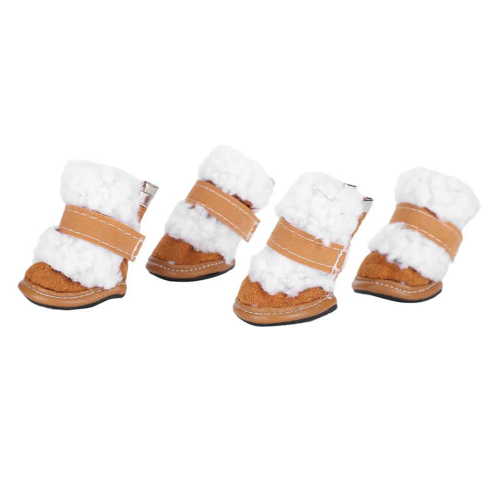 Winter Pet Shoes Warm Boots Outdoor AntiSkid Dog Paw Protector with Hook Loop Closure