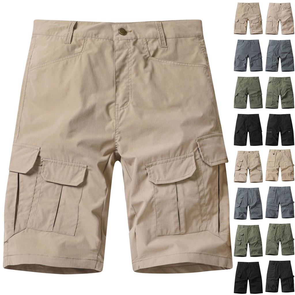 Men's Cargo Shorts, Outdoor Training, Work Shorts With Multi-pocket